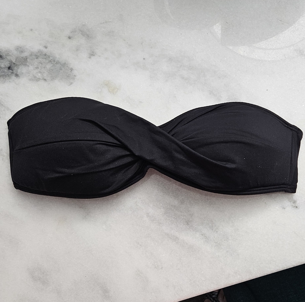 Tommy Bahama Black Bandeau Top